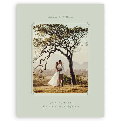 Grassy Sage, Green Wedding Digital Save the Date - Constance Photo