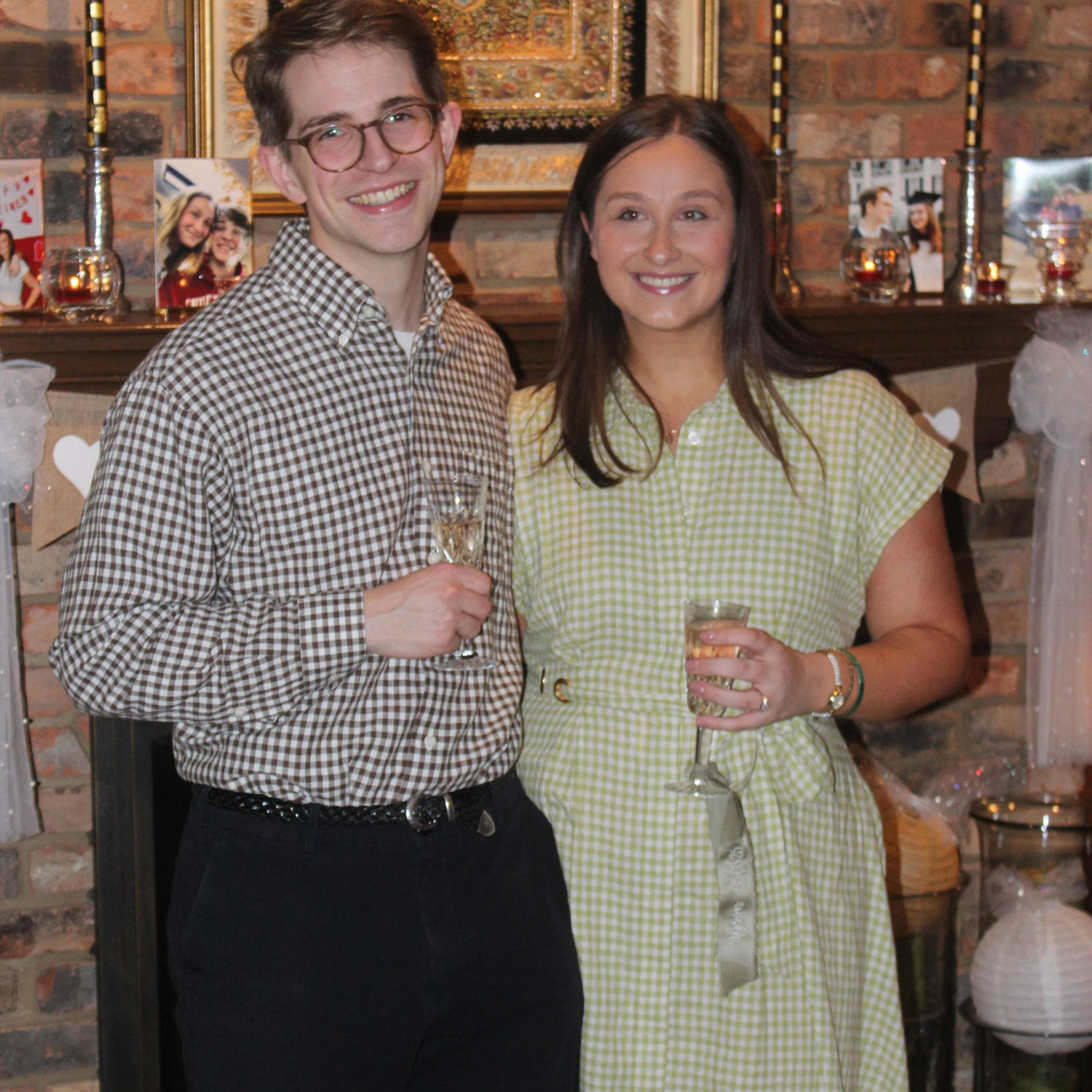 Celebrating our engagement with our friends and family.