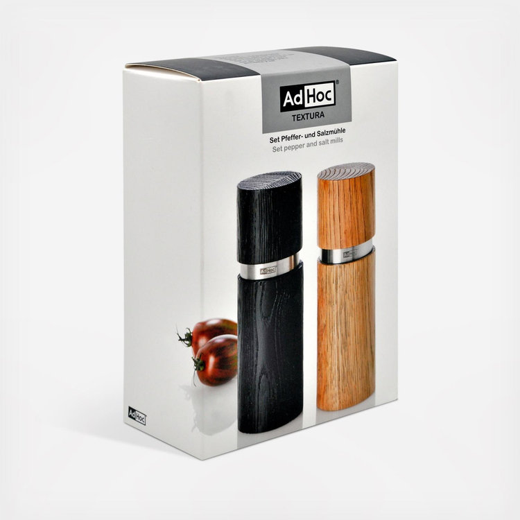 AdHoc, Textura Salt & Pepper Mill Set | Zola