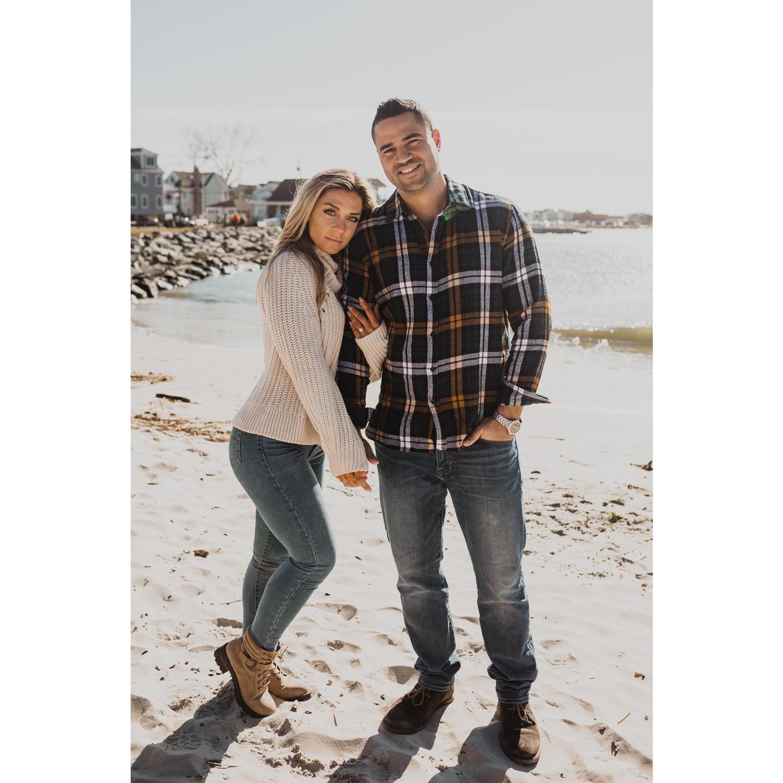 Our engagement photos as we moved back to Jersey.