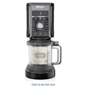 Ninja NC501 CREAMi Deluxe 11-in-1 Ice Cream & Frozen Treat Maker with 2 XL Family Size Pint Containers, Black (Renewed)