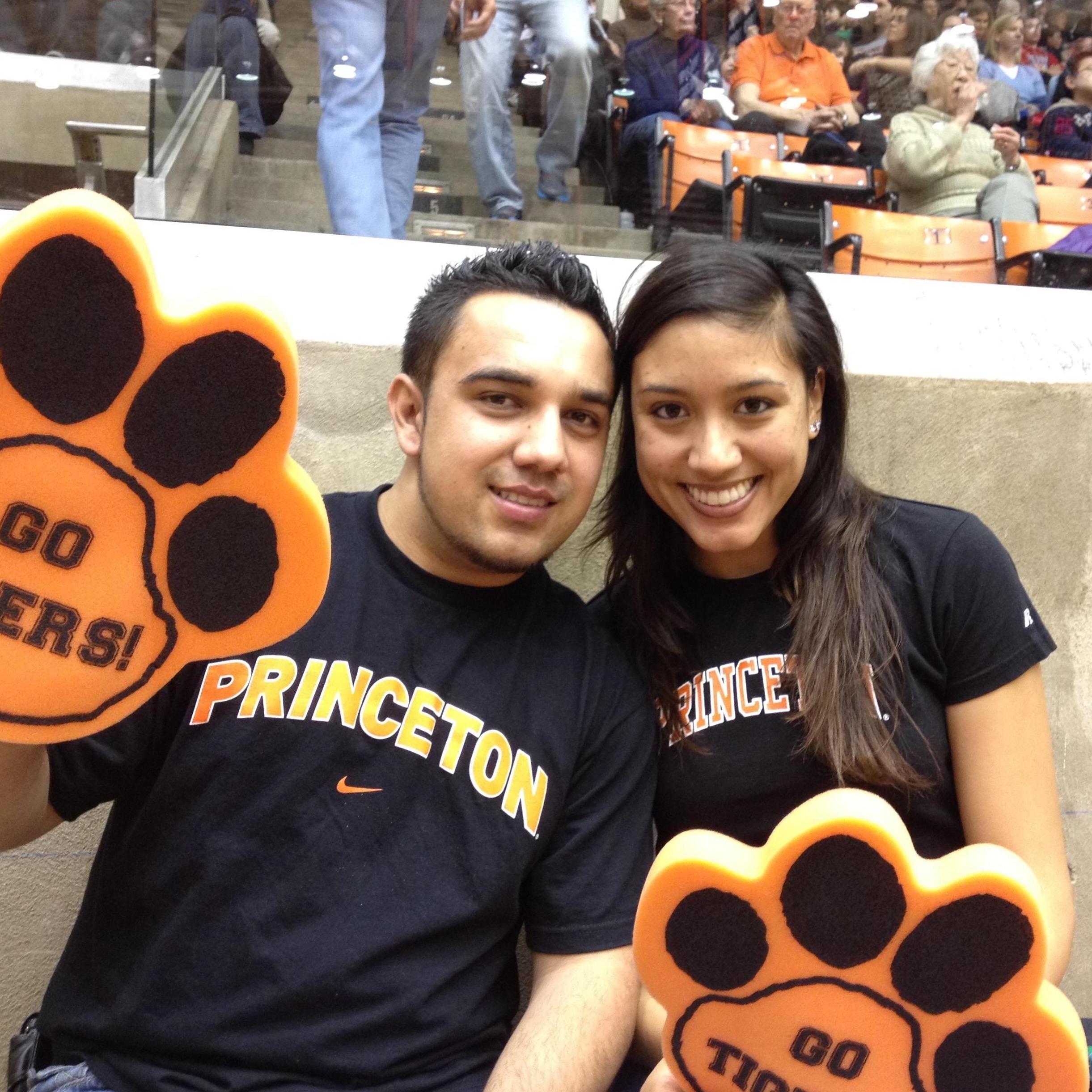 Luis's first time visiting Princeton.