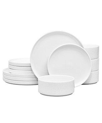 Colortex Stone 12-Pc. Dinnerware Set, Service for 4, Created for Macy's