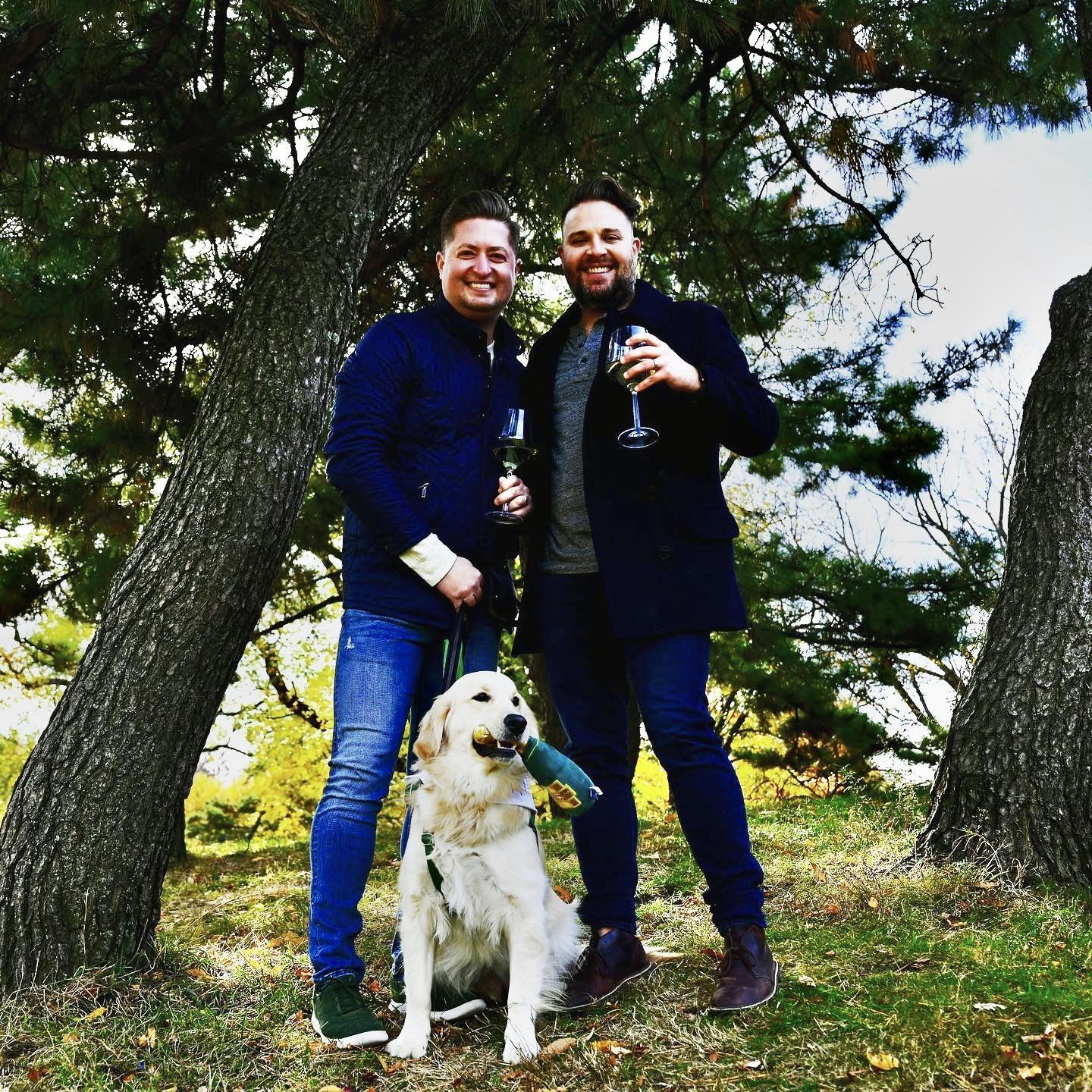 A pic from our Engagement in November! Beautiful day with friends, and yes...Eric was surprised! We're glad you're celebrating with us!