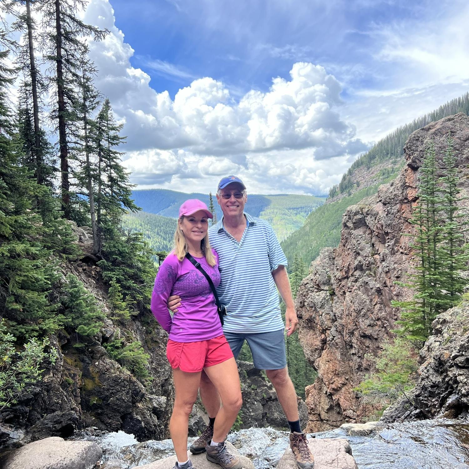 Joyful moments in the mountains.