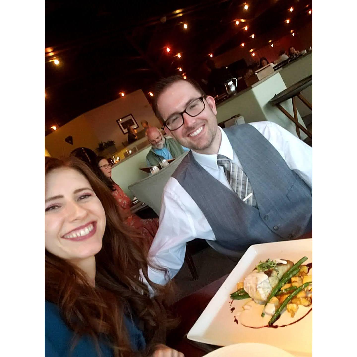 Engagement dinner at Different Pointe of View restaurant!