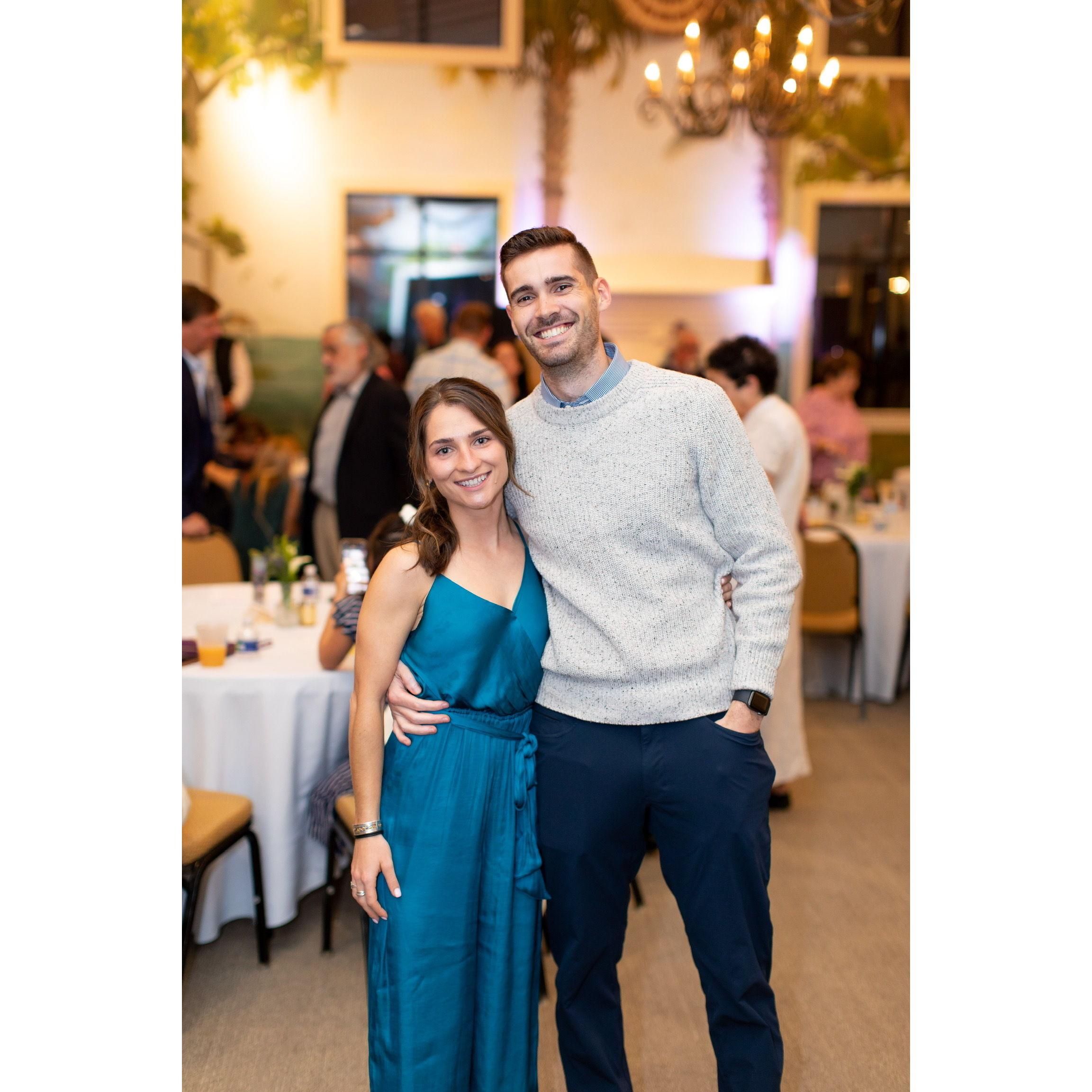 Celebrating the wedding of our first and dear Charleston friends, Lindsey and Alec in March 2022.