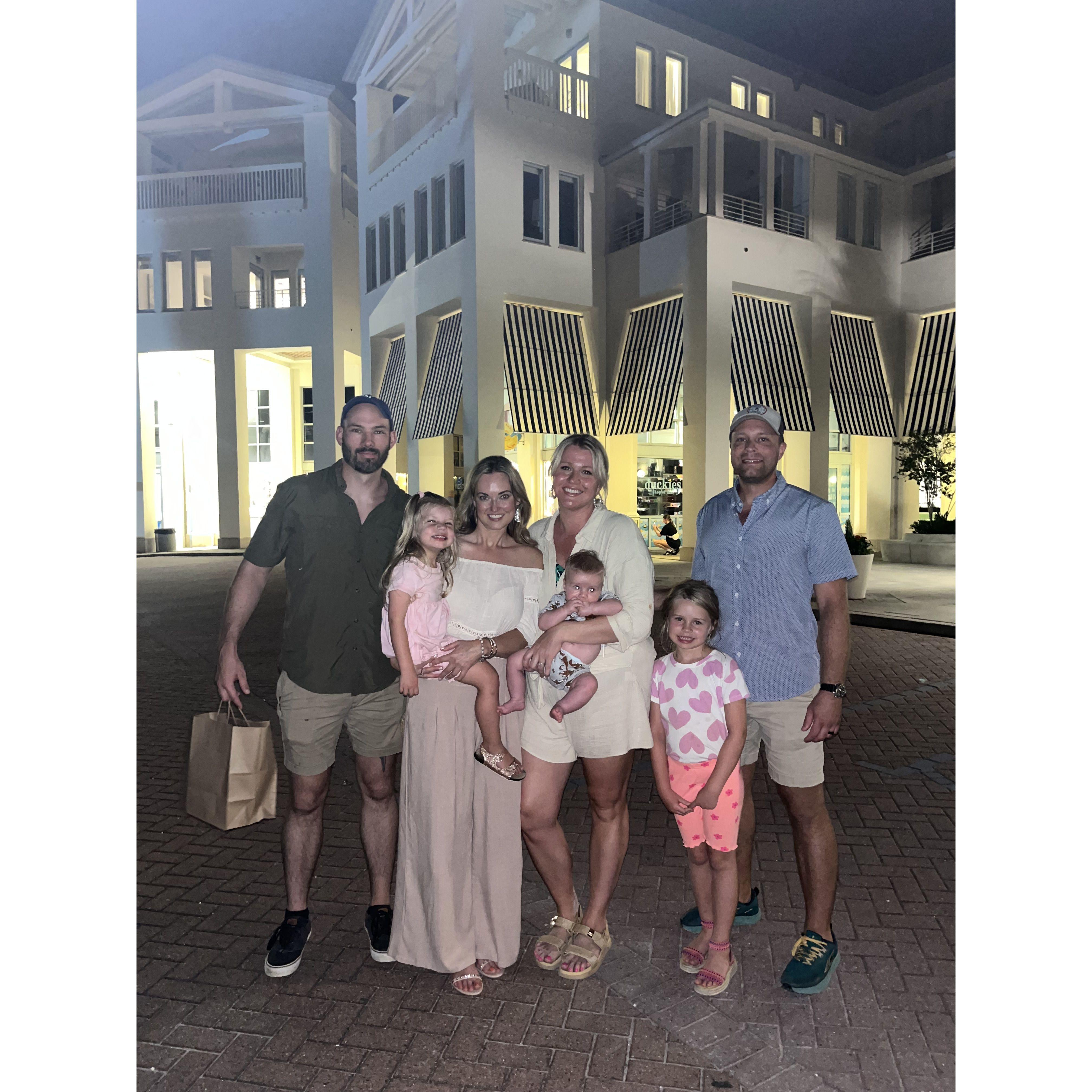 2nd Annual 30A trip with the Seidl’s. Extra special to have baby Elijah with us this year!