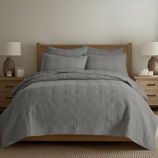 Cloud Waffle Quilted Euro Sham, Set of 2