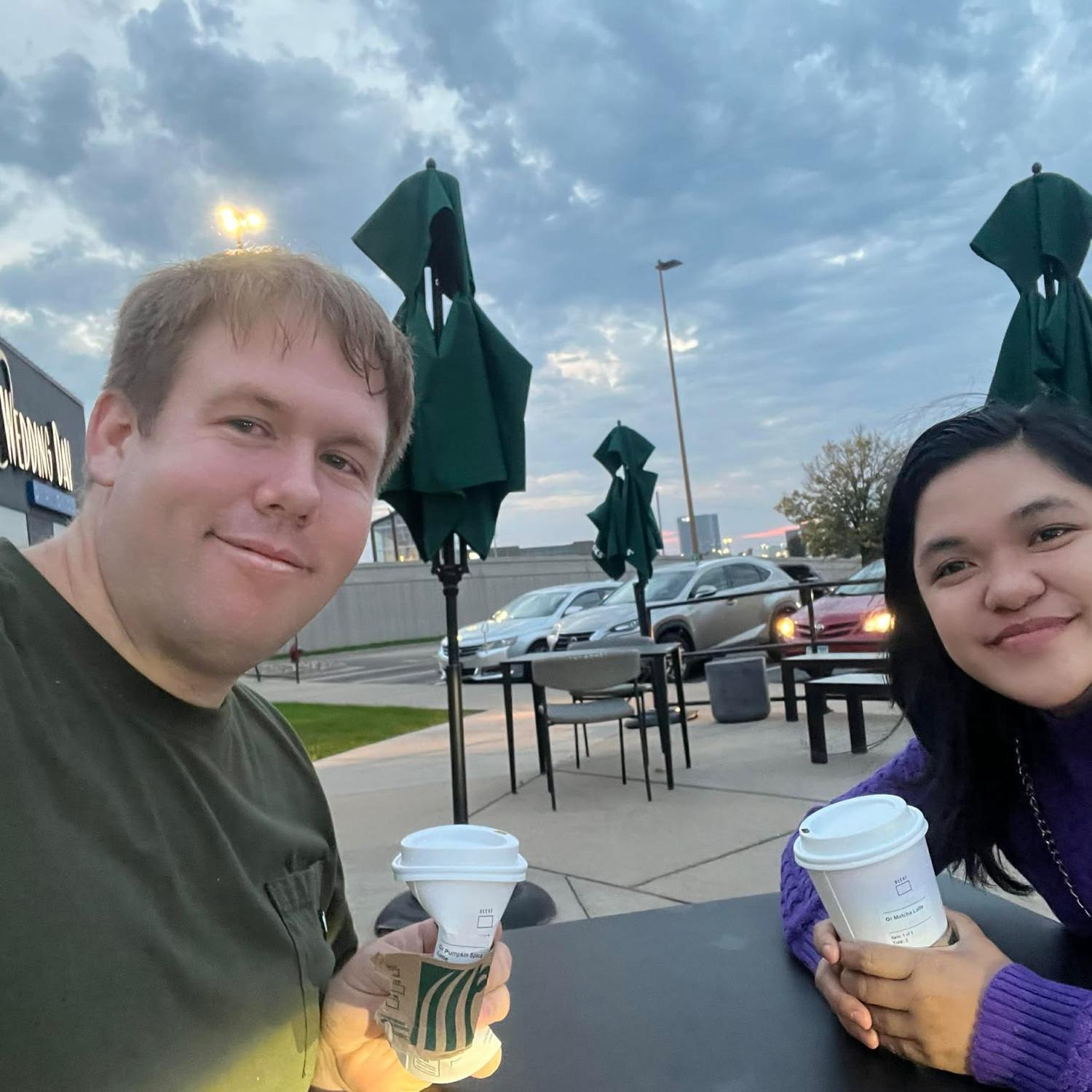This is the Starbucks date where we both gently realized that we are each other’s answered prayers—and indeed, God has His beautiful sense of humor. So amazing and truly special.