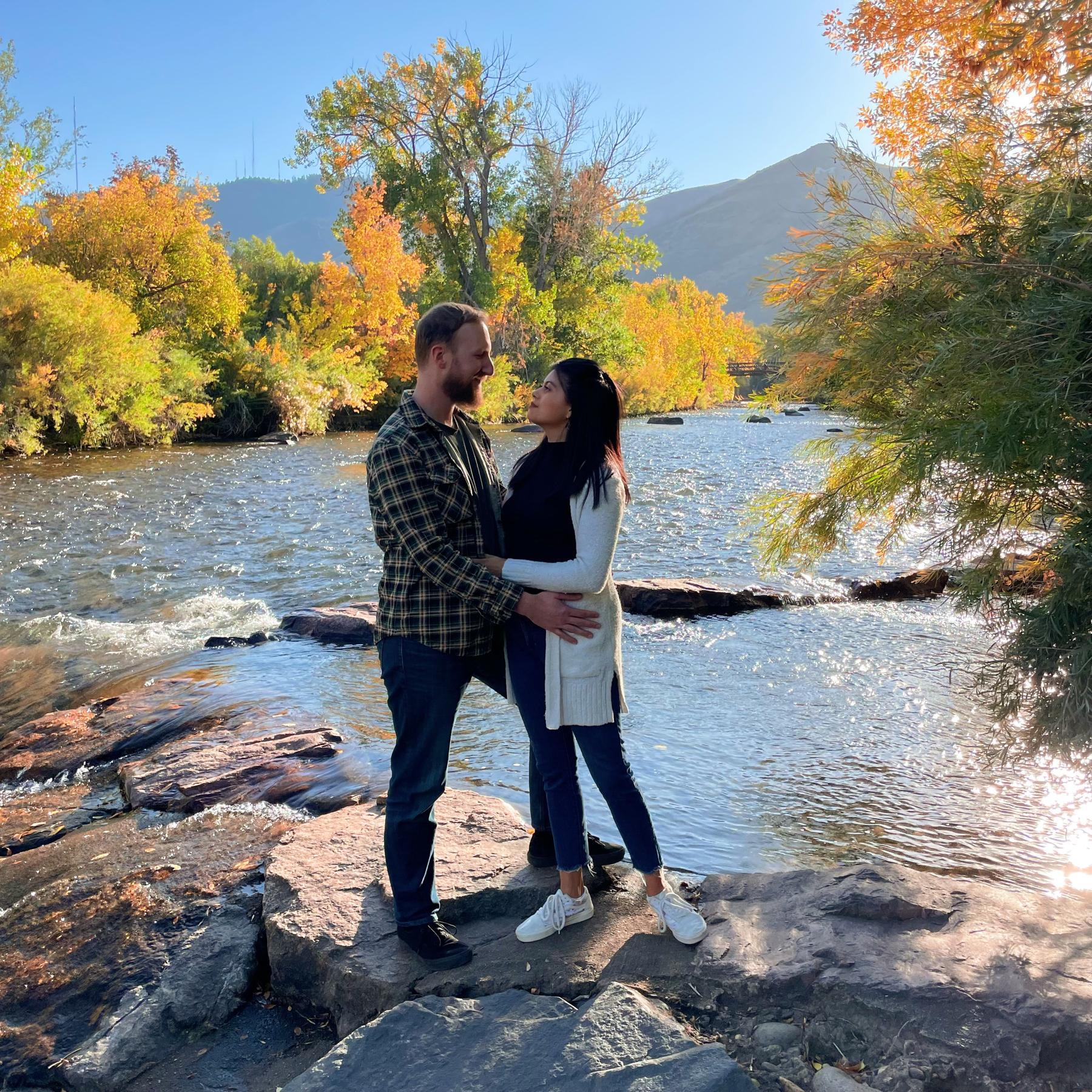 October 2022- on our first trip together to Colorado! Special thanks to Sasha for being our photographer last second to capture this beautiful moment.