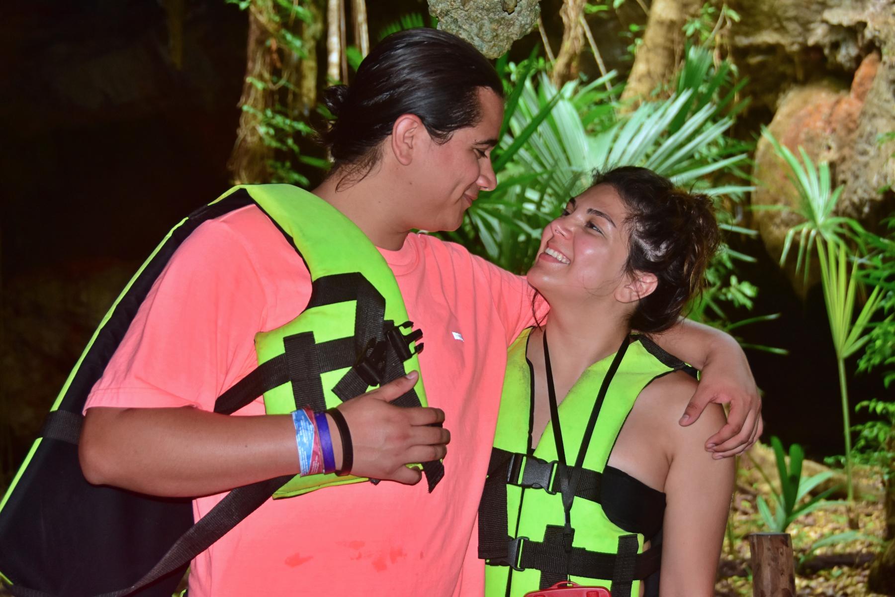 Playa Del Carmen. Cenote jumping and cave adventures.