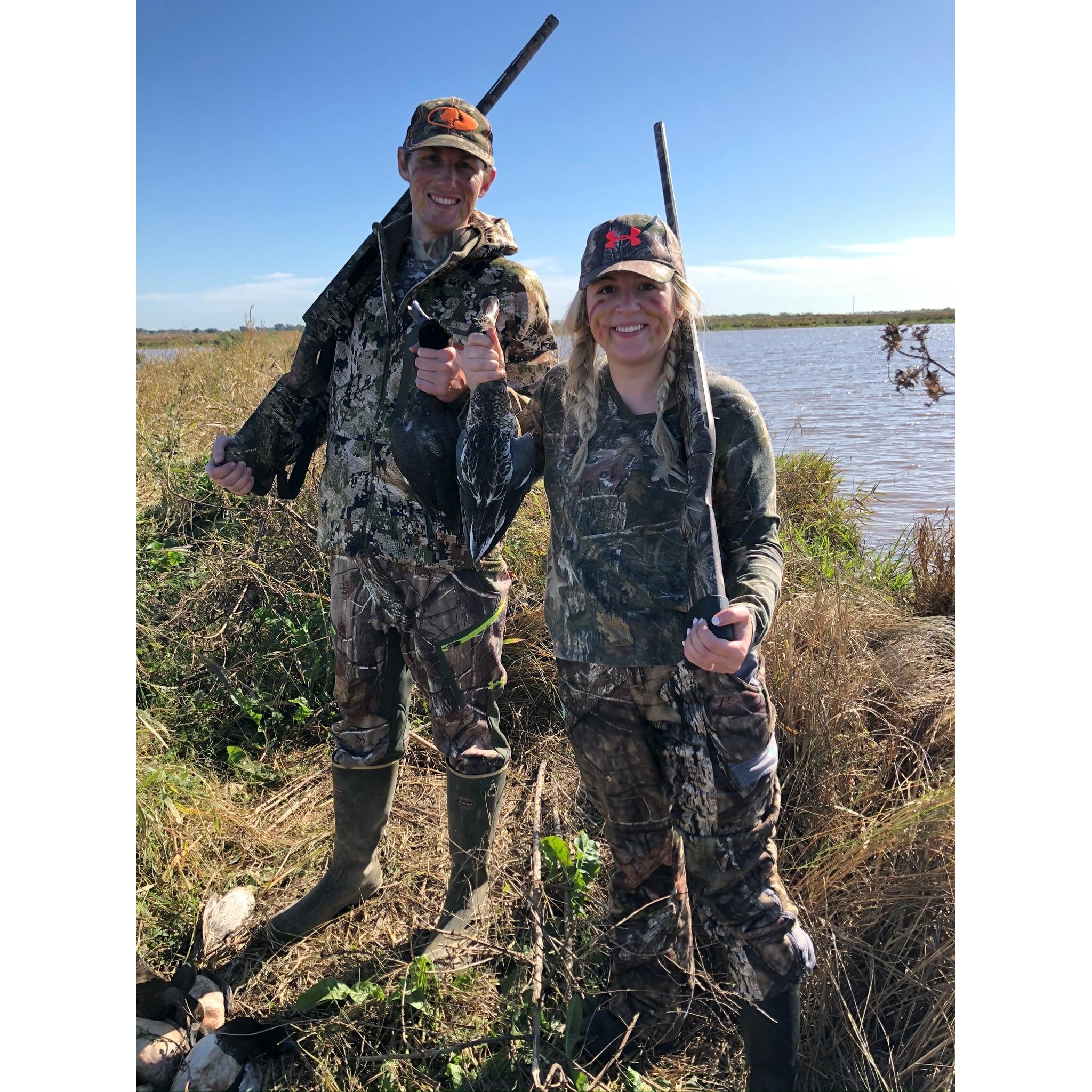 Hunting ducks