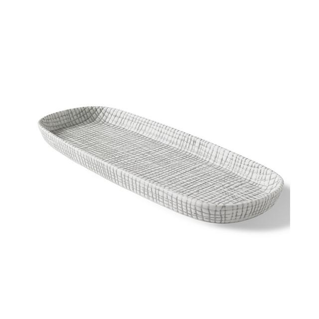 Cassadecor Cestino Embossed Porcelain Tray