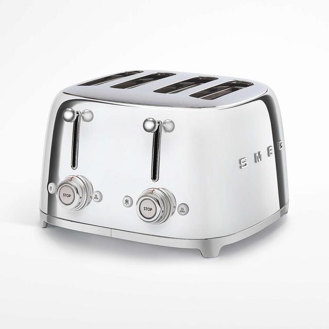 Smeg Chrome 4x4-Slice Toaster