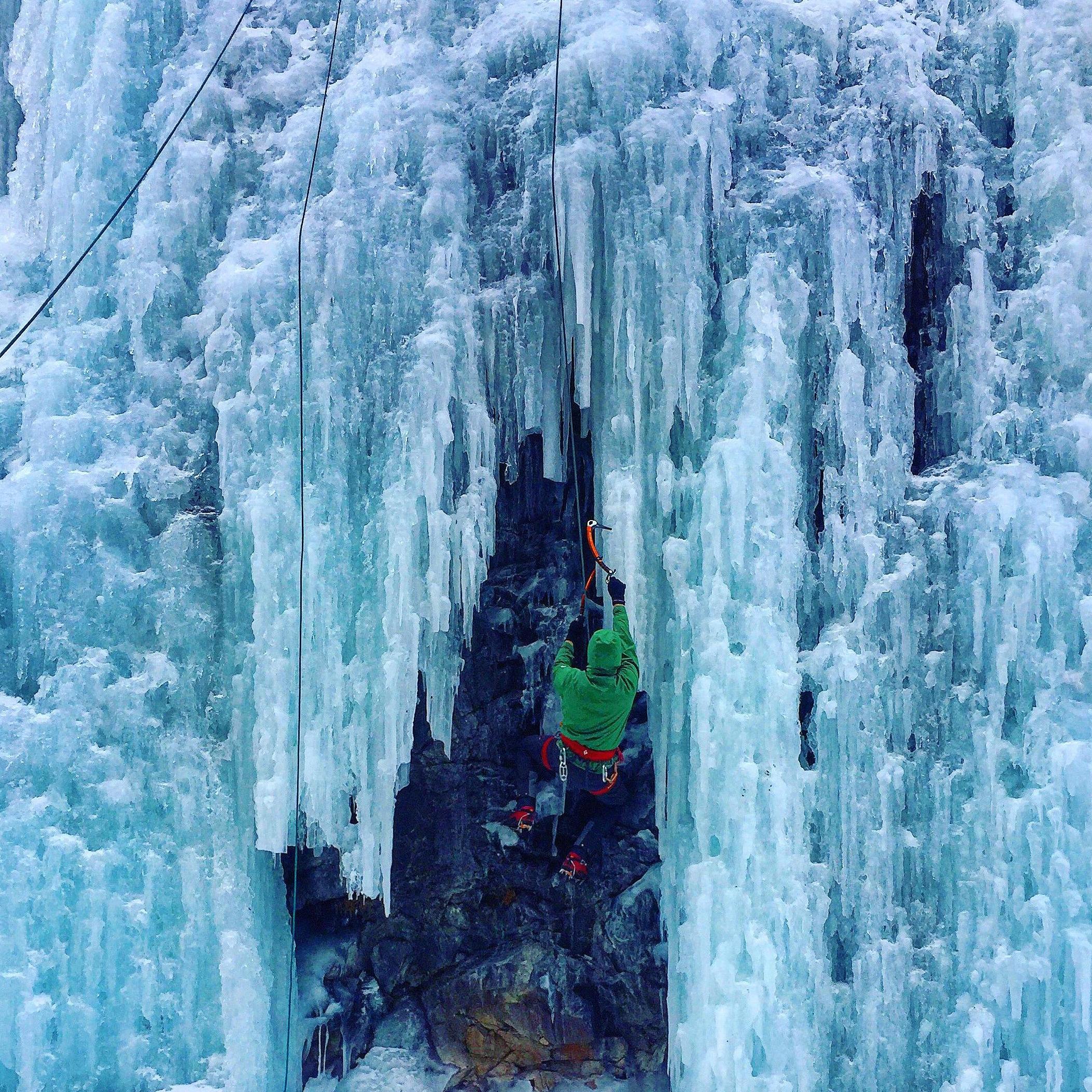 Ice Climbing in Ouray, CO