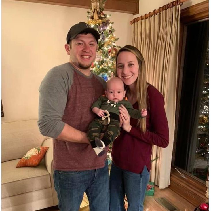 2018 First Family Christmas in Indiana at GG Rose's house