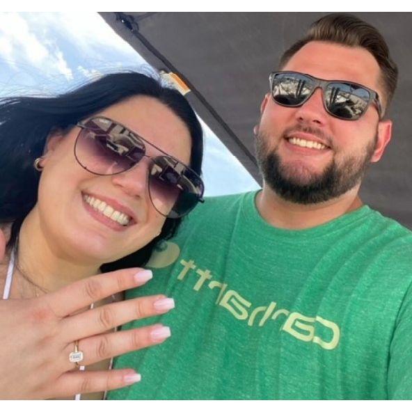 Right after Stacy said "Yes!"