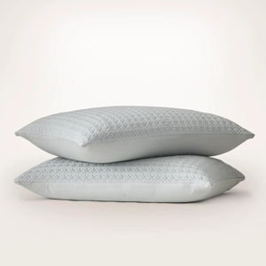 Mosaic Waffle Comforter Sham Set - Shore/Cream - Standard