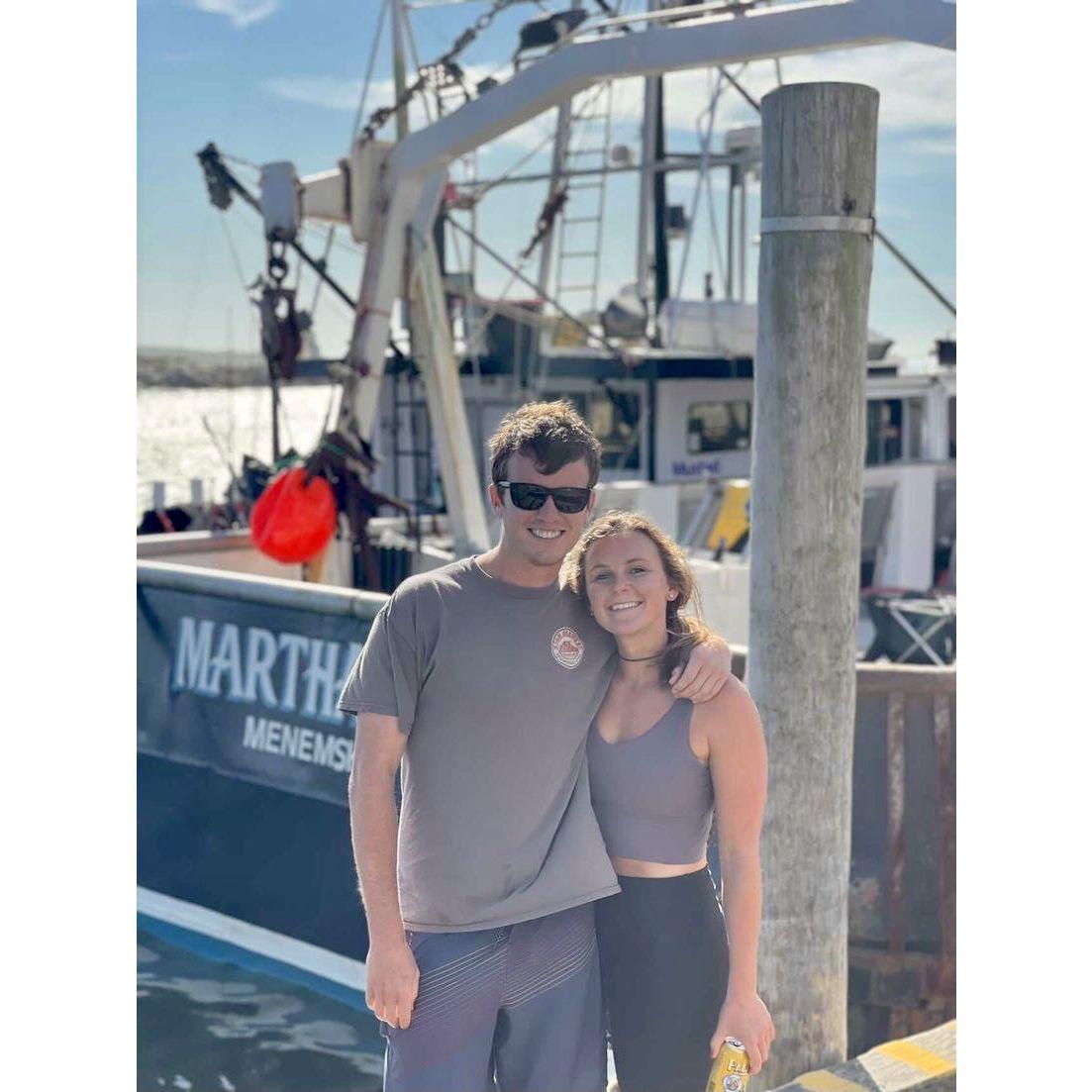 Tommy showing Kate around New England - this is Kate's first time in Martha's Vineyard.