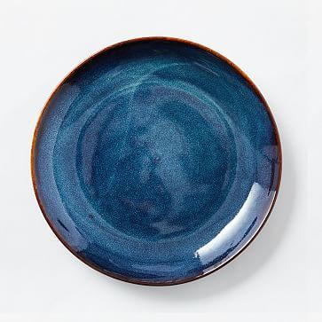 Ocean Waves Porcelain Dinner Plates Set of 4