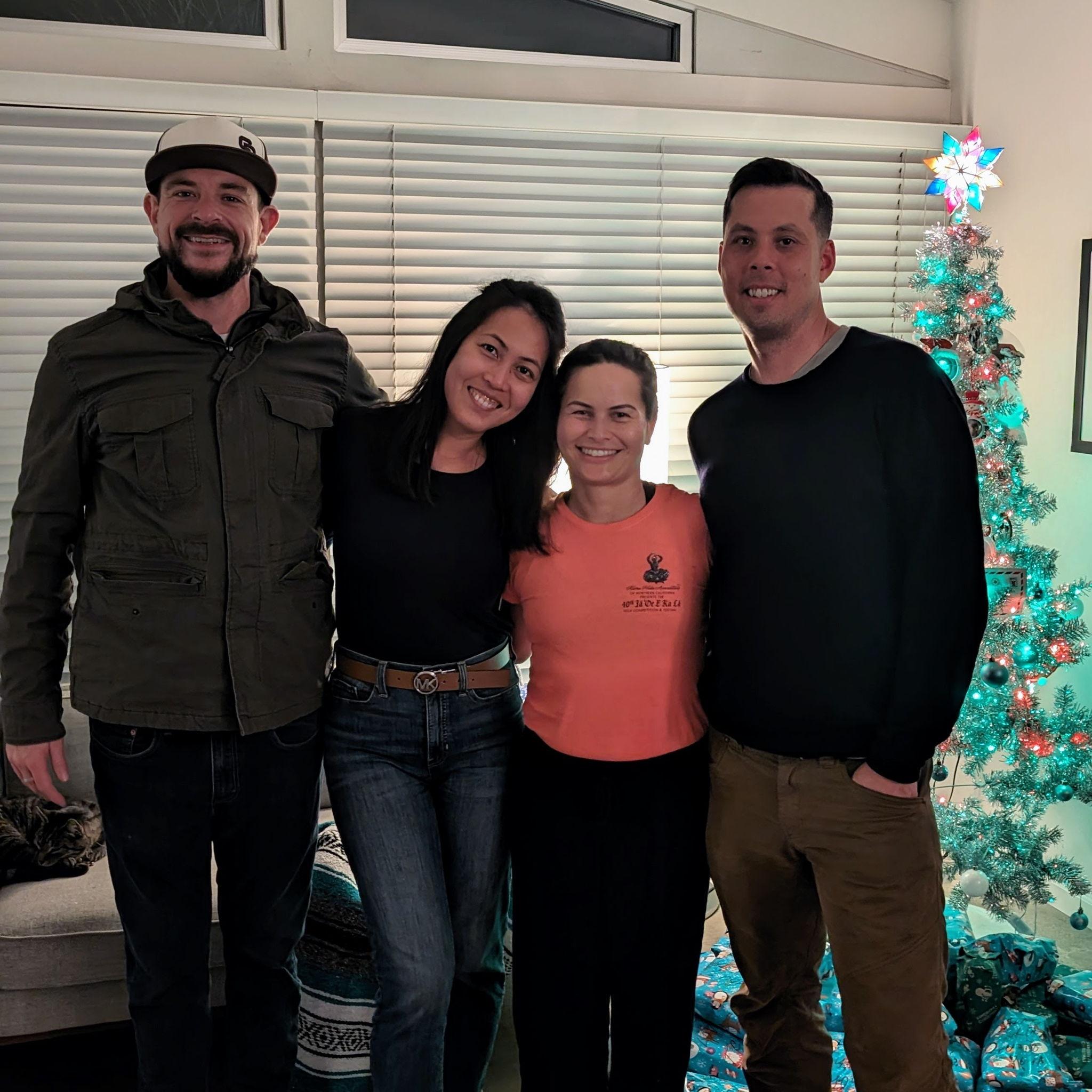 Christmas with good friends, Camille and Jim