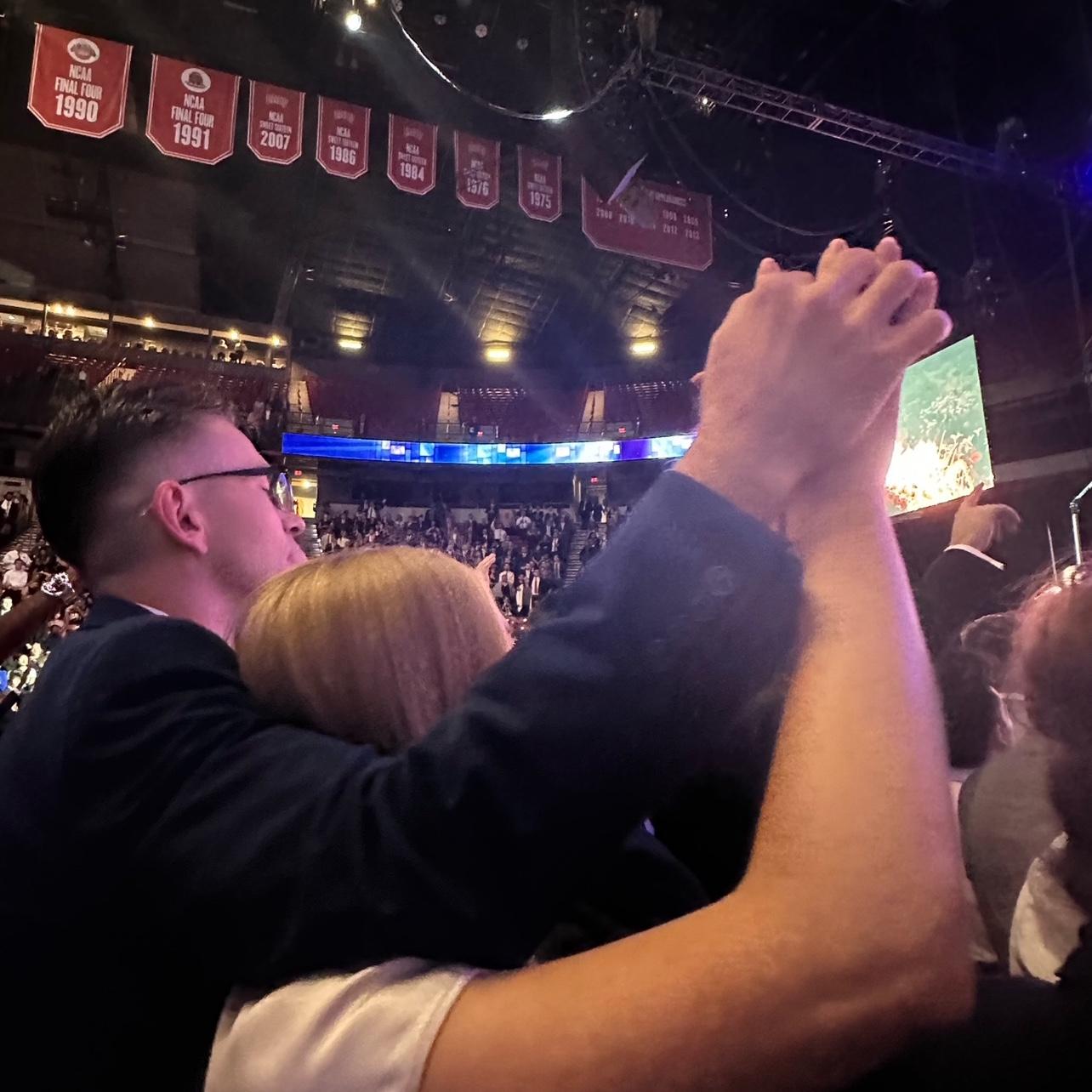 Our first time going to church & worshipping together.