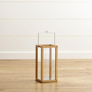 Crosby Natural Teak Lantern 15"