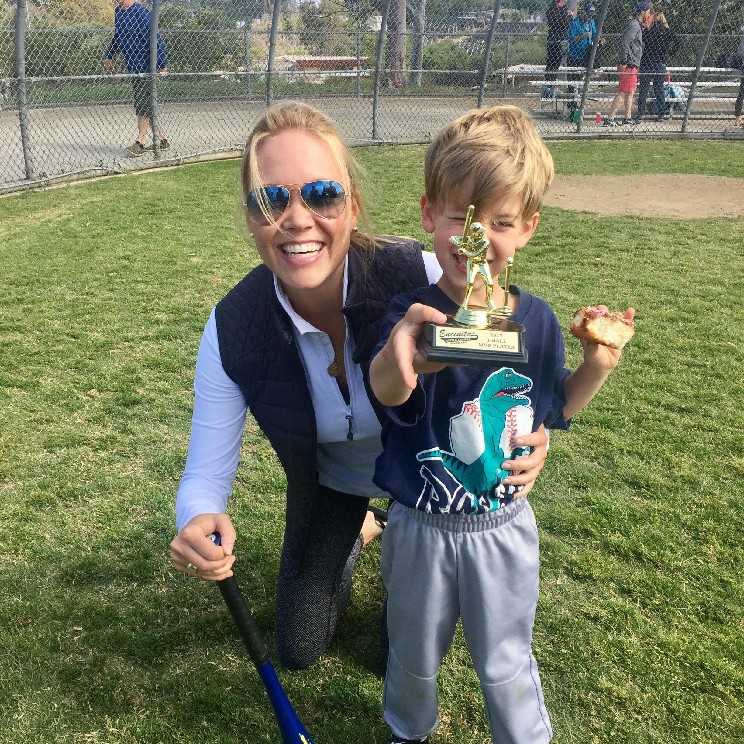 Shana with Shane at T-Ball!