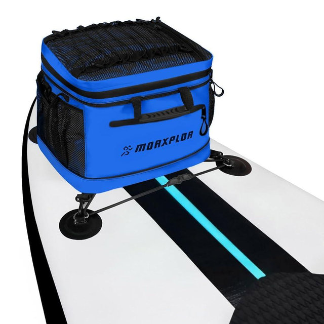 MORXPLOR Waterproof PVC Material Paddleboard Cooler Deck Bag,40 cans Sup Deck Cooler Bag,Cooler Bag for Paddleboard,Lunch Box Cooler Insulated Bag,Camping Cooler Bag,Kayak Cooler Bag