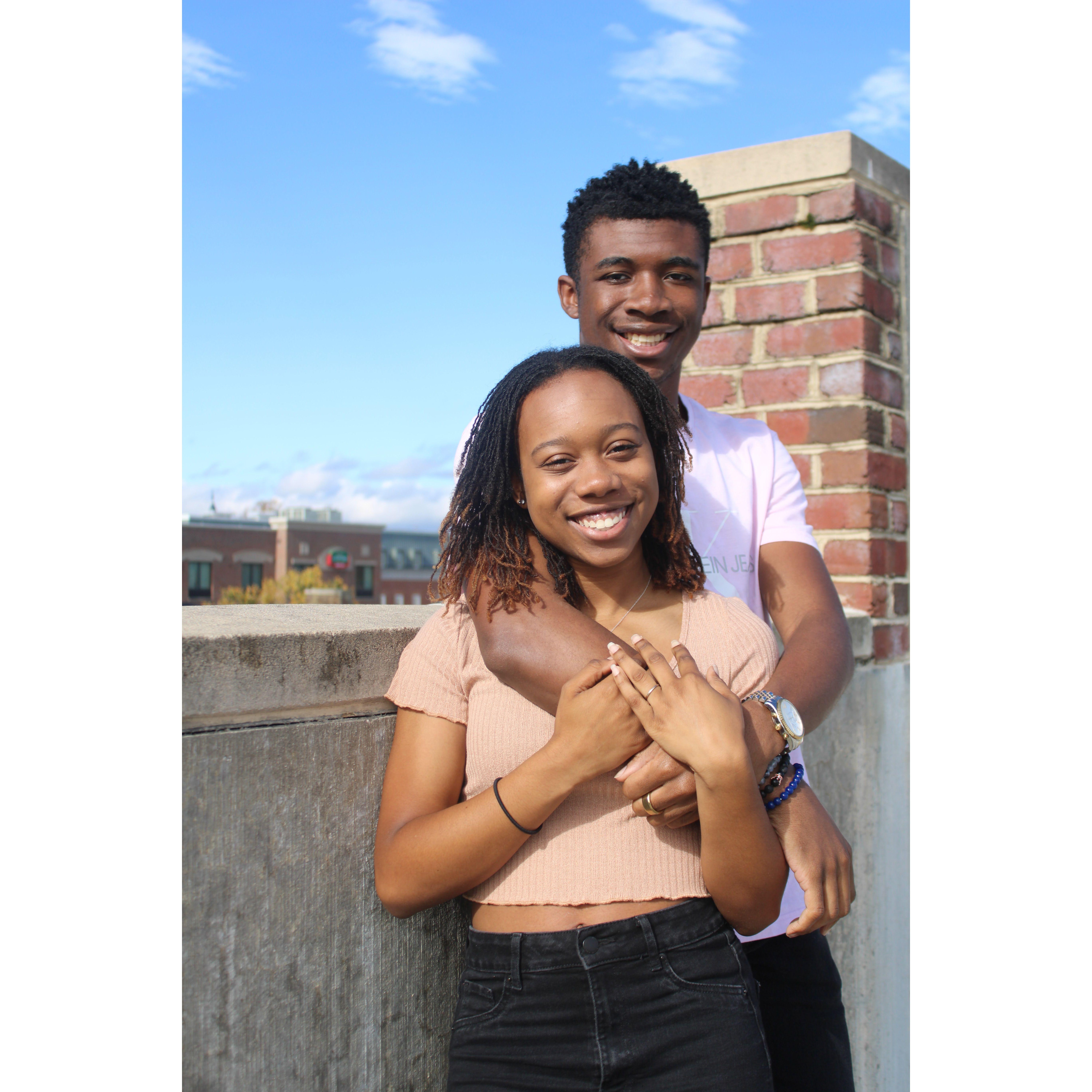 We love photoshoots! This is a picture from one we did in college.