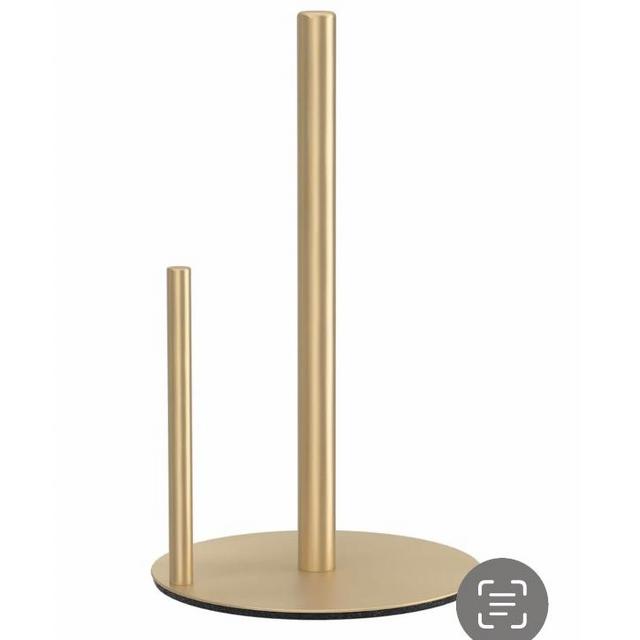 Paper Towel Holder Gold Kitchen Roll Holder, Premium Stainless Steel Paper Towel Holder for Kitchen Roll Organize, Countertop Roll Dispenser with Weighted Base