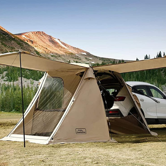 KAMPKEEPER SUV Car Tent, Tailgate Shade Awning Tent for Camping, Vehicle SUV Tent Car Camping Tents for Outdoor Travel
