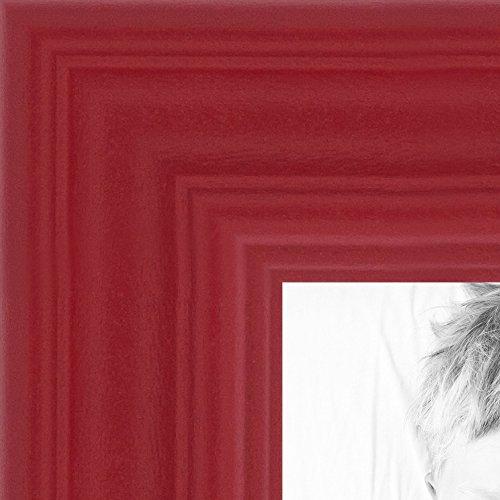 ArtToFrames 8x10 inch Red Stain on Red Oak Wood Picture Frame, WOM0066-60823-YRED-8x10