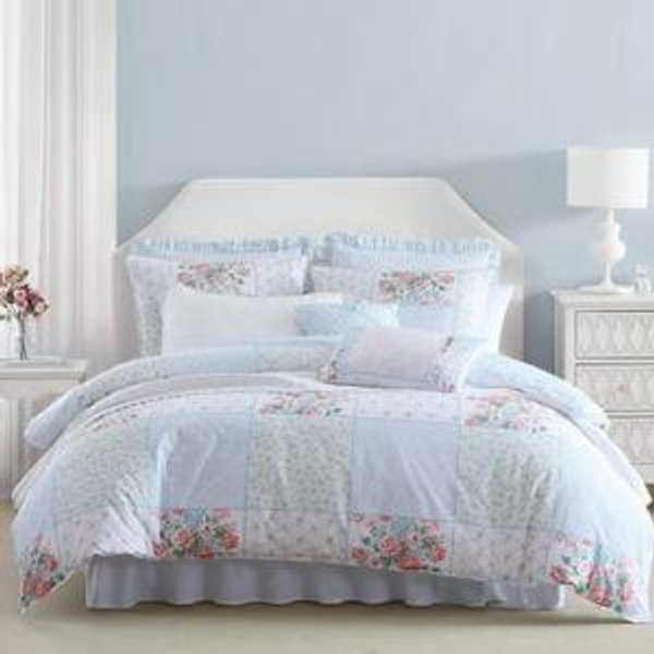 Laura Ashley® Hope Patchwork Reversible Duvet Cover Set