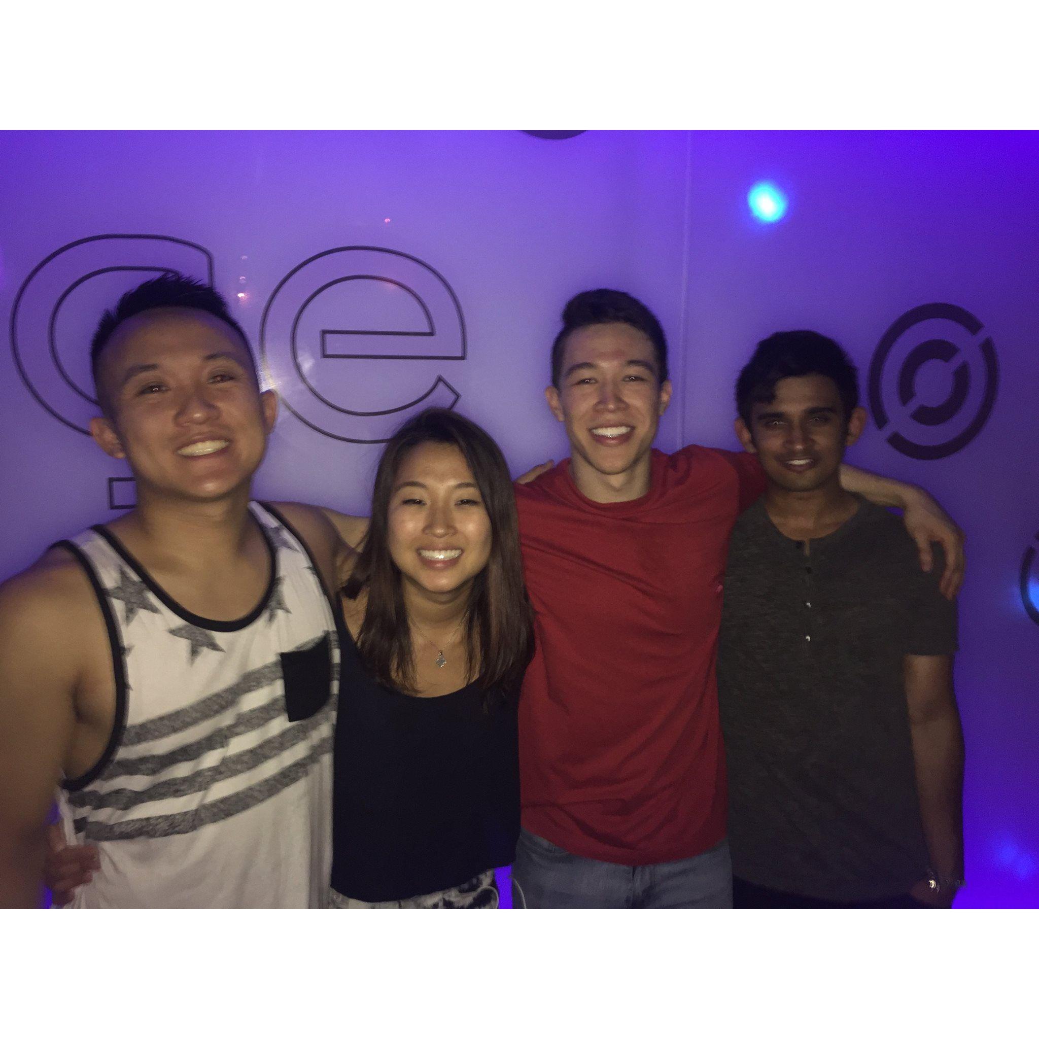 First EDM concert together, with Andre and Aritro - October 2016