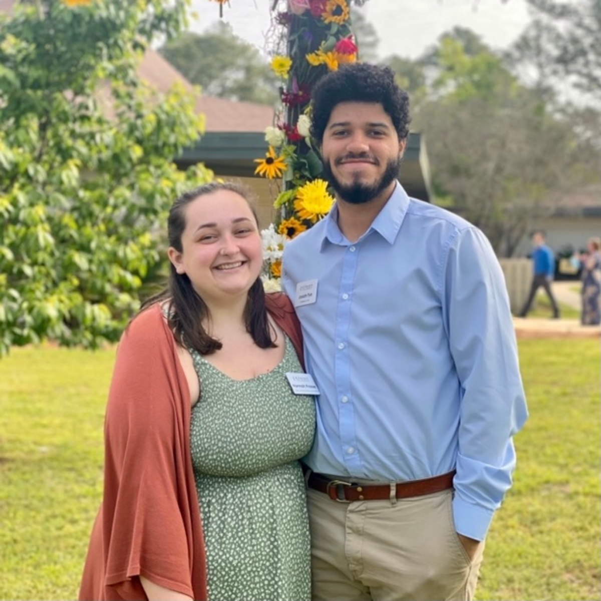 This picture is from Easter 2021, at Killearn UMC, the church we both work at!