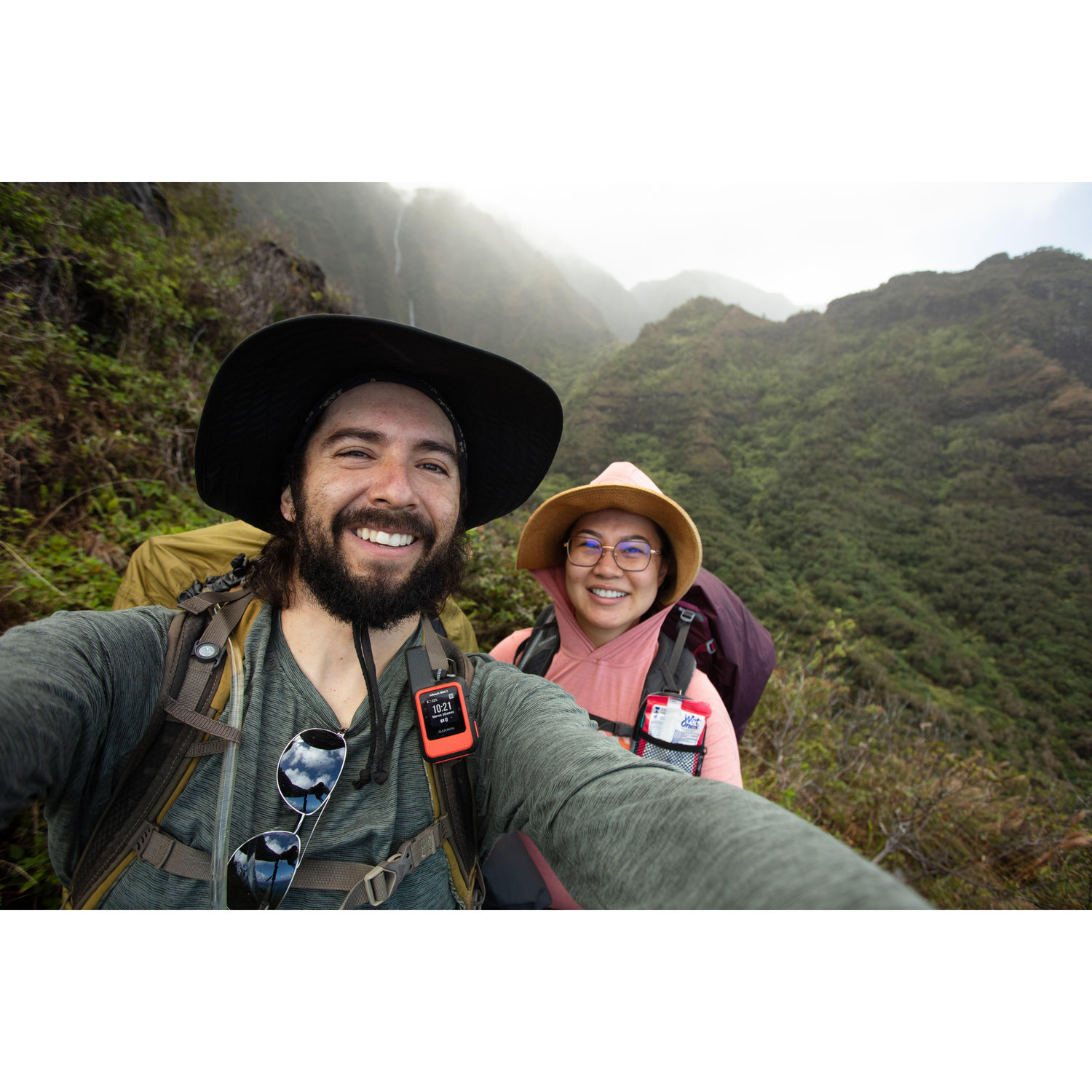Days into a backpacking trip in Kauai.
