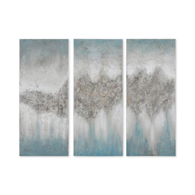 Madison Park 3-Pc. Luminous Hand-Painted Canvas Wall Art Set