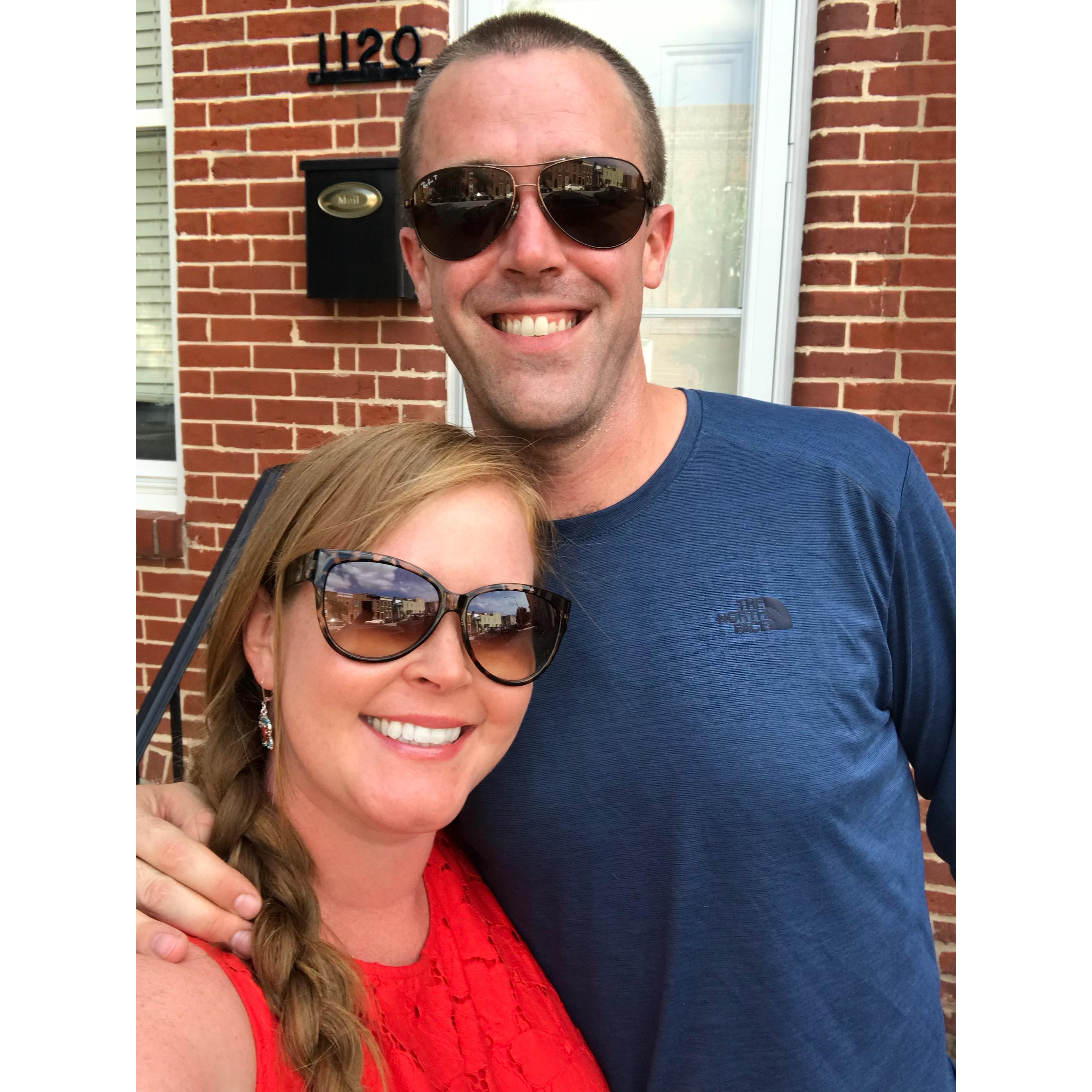 We met in Federal Hill in June of 2015 and moved into this home in September of 2016!