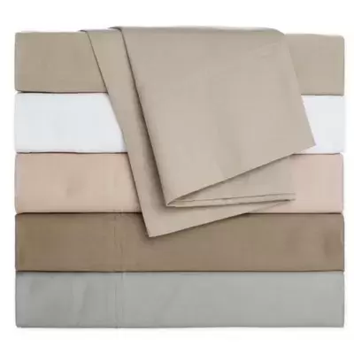 Nestwell™ Pure Earth Organic Cotton 300-Thread-Count Cal King Sheet Set in Light Clay