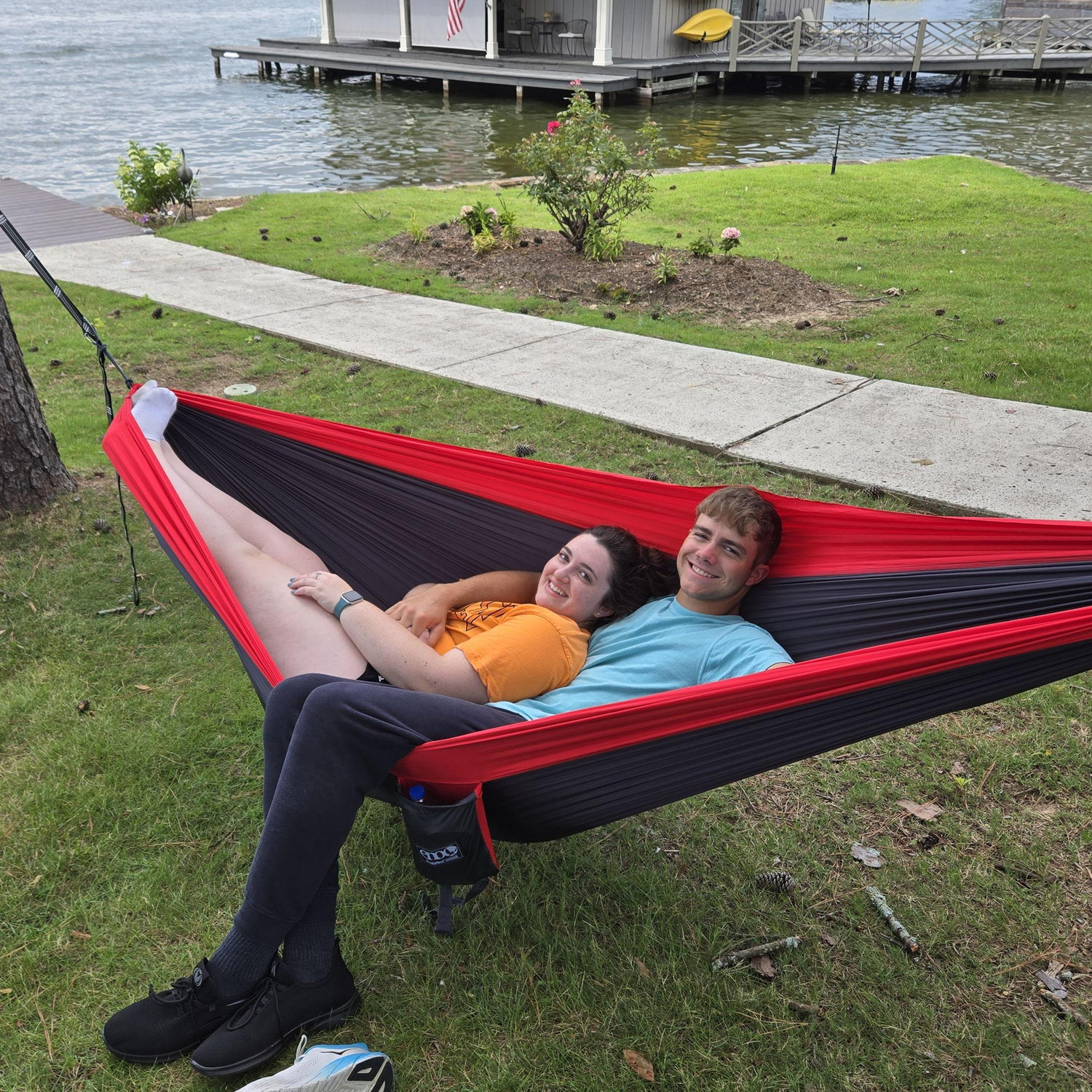 Relaxing hammock time