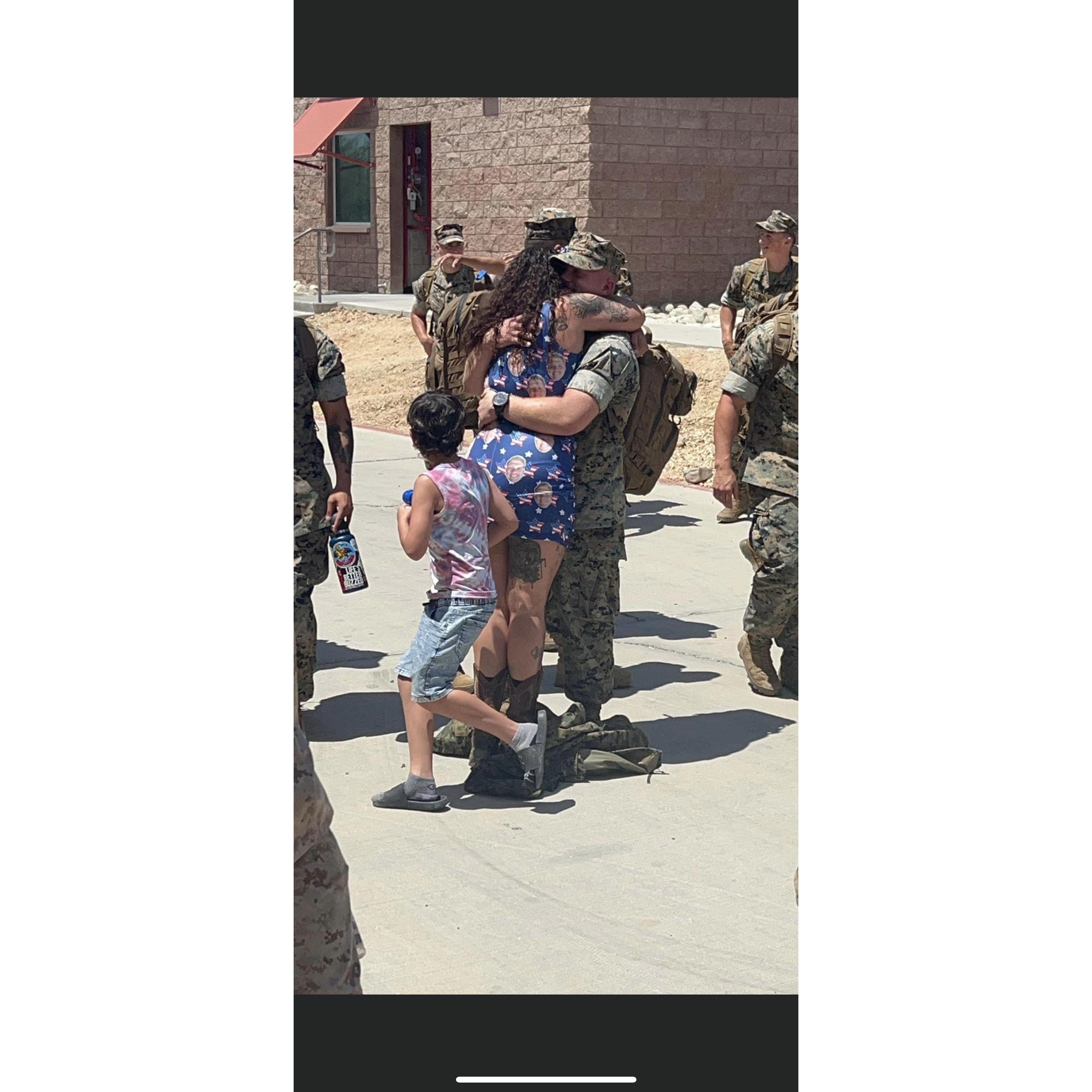 Our first post deployment hug!