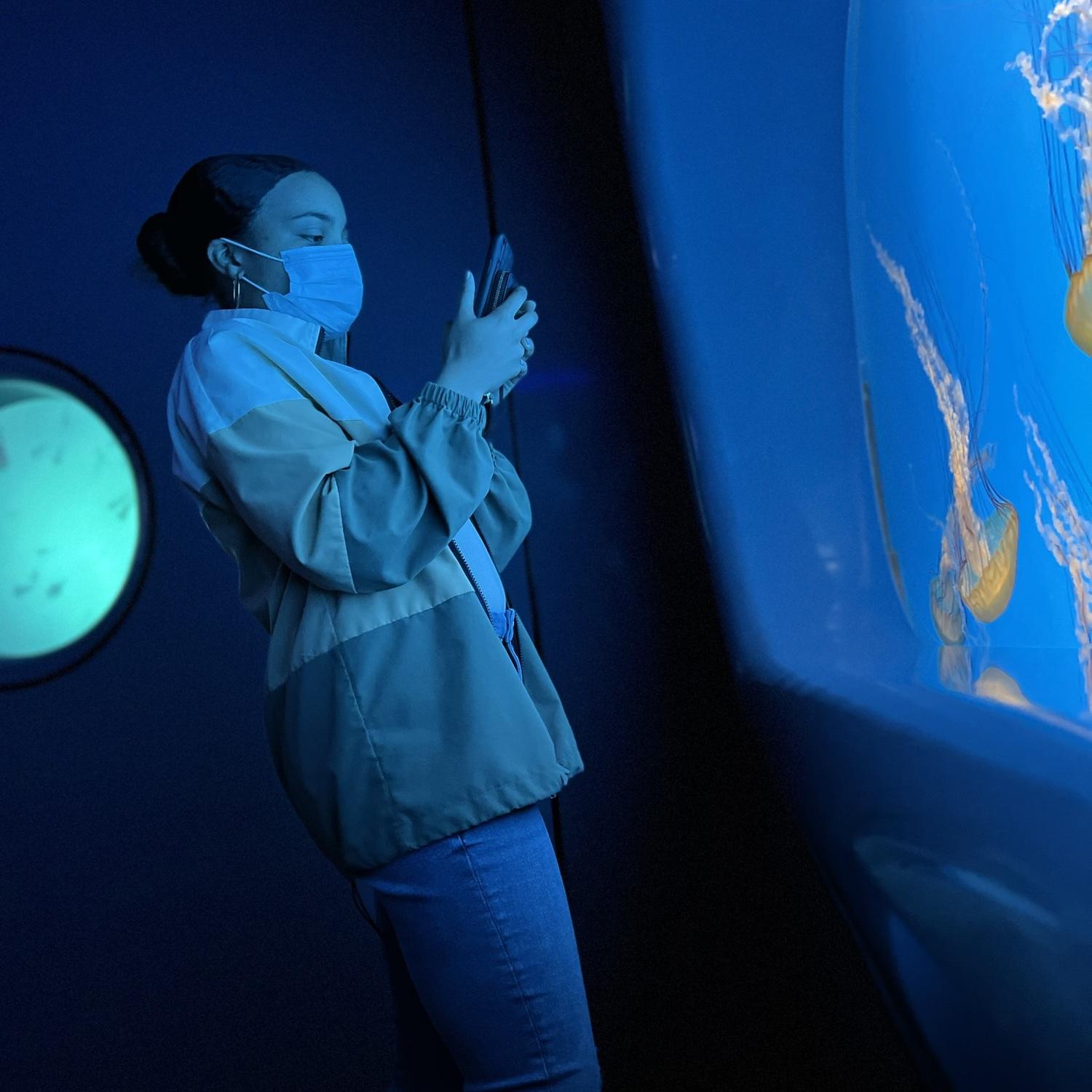 Baltimore Aquarium (dating in the pandemic)