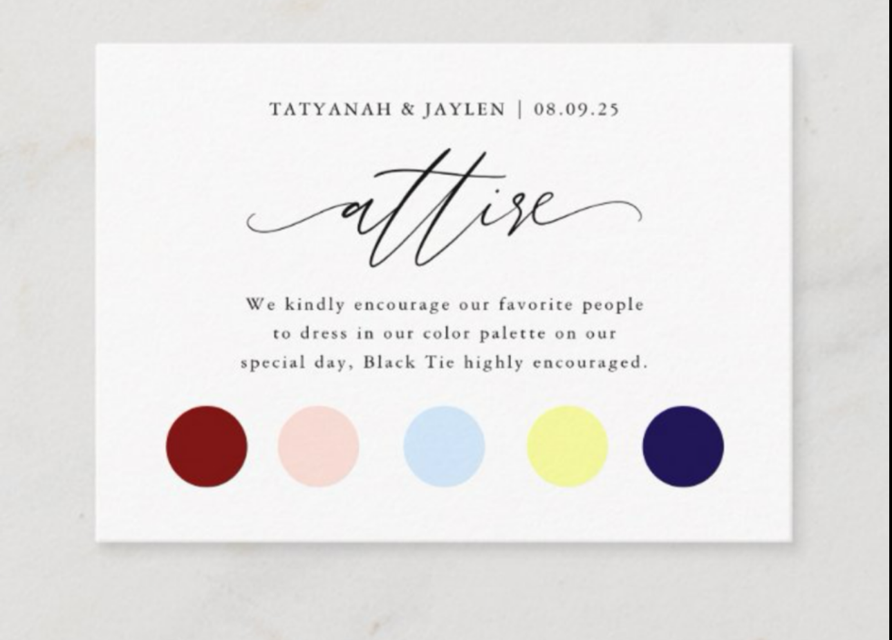 The Wedding Website of Tatyanah Brown and Jaylen McClanahan