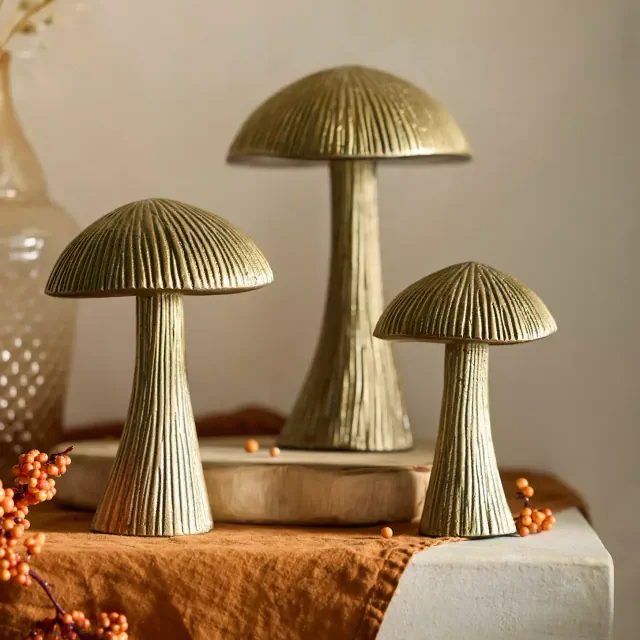 Metal Mushroom Object Large