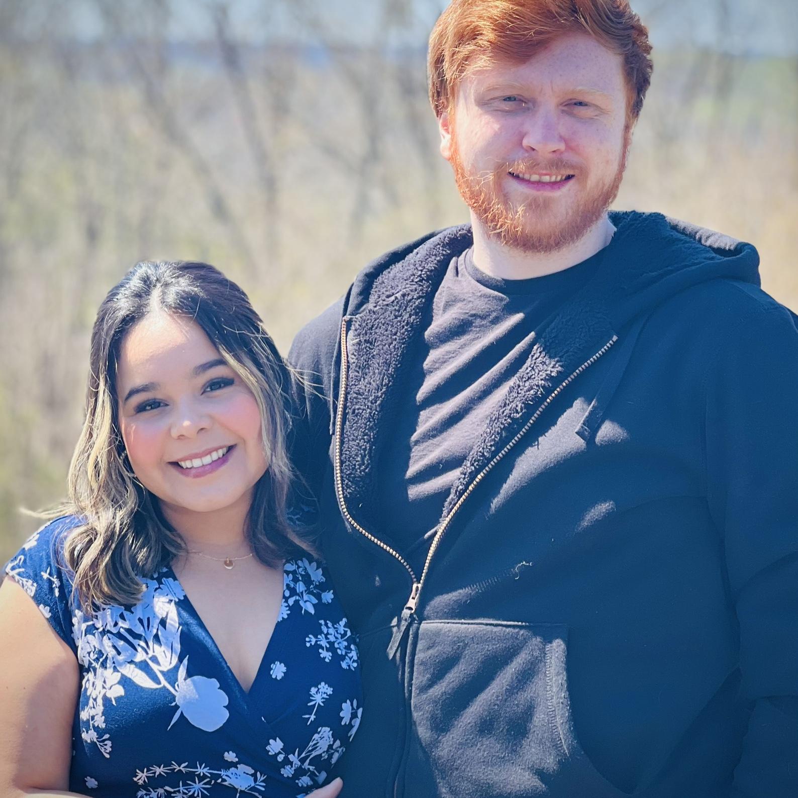 This picture is from a family easter lunch.
This is one of our favorite pictures together! This dress is really special to me (Ana), because it was a great gift from his mom and I love it!