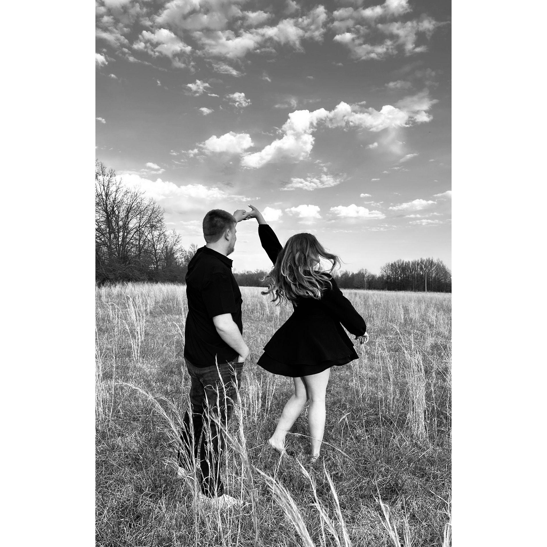 These last black and white photos were taken by Sandy Emerson (Madeline's mom).