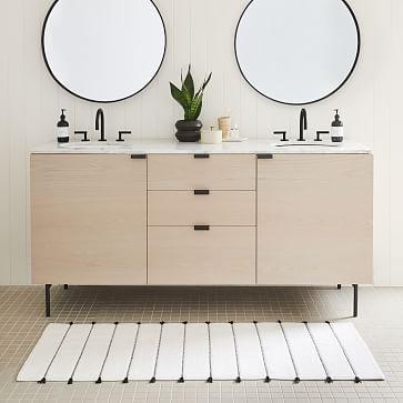 Organic Tassel Stripe Bath Runner