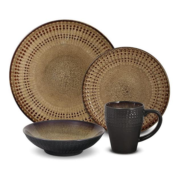 Pfaltzgraff Cambria 16-Piece Stoneware Dinnerware Set, Service for 4